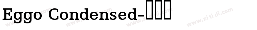 Eggo Condensed字体转换